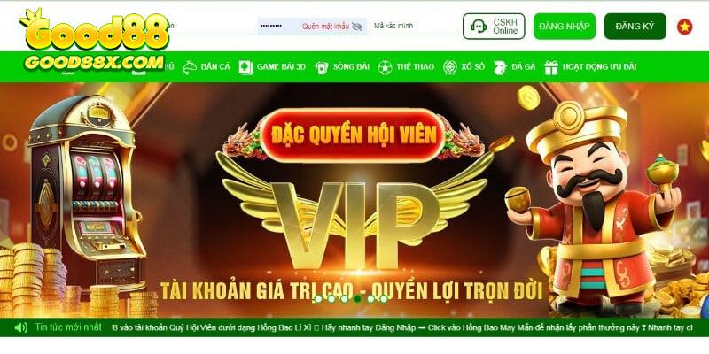 Vào web Good88 là bước đầu tiên